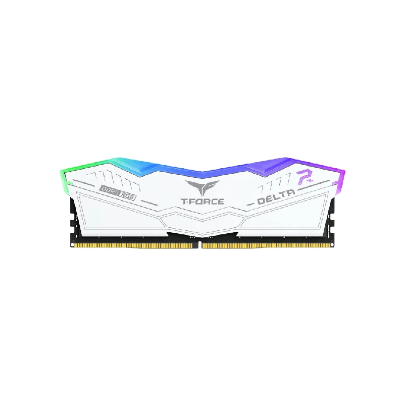 T-Force Delta RGB 16GB White DDR5 5200MT/s Desktop Memory FF4D516G5200HC40C01