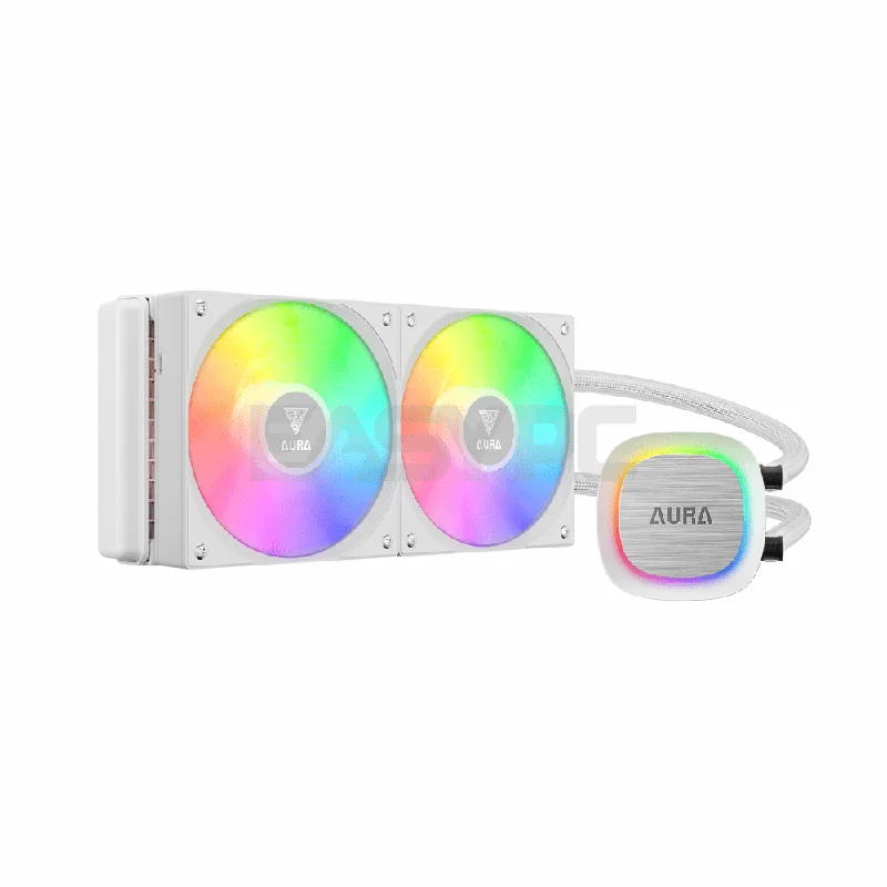 Gamdias Aura GL240 V2 AIO CPU RGB Liquid Cooler White