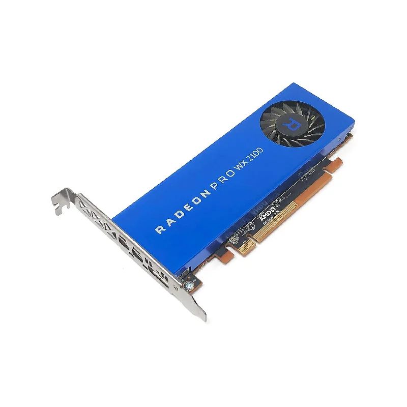 AMD Radeon Pro WX 2100 Professional Graphics Card, 2GB GDDR5, 64-bit Interface, 512 Stream Processors, 2x Mini DisplayPort 1x DP, High-Profile Video Card (CDMJ9) - Refurbished