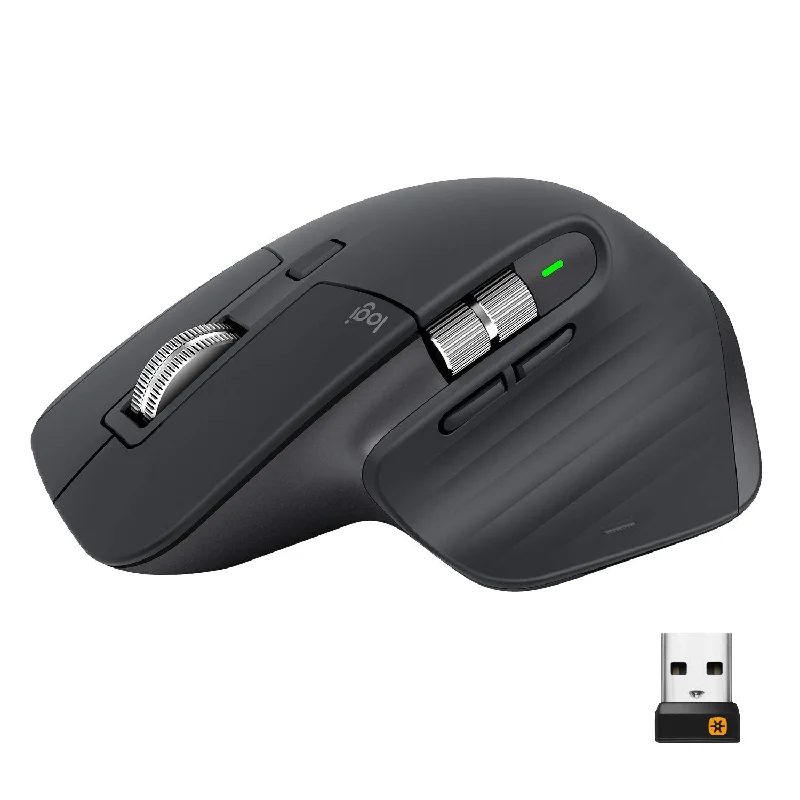 Logitech MX Master 3 Wireless Bluetooth Mouse Ultrafast Scrolling 4000 DPI Customization and USB-C