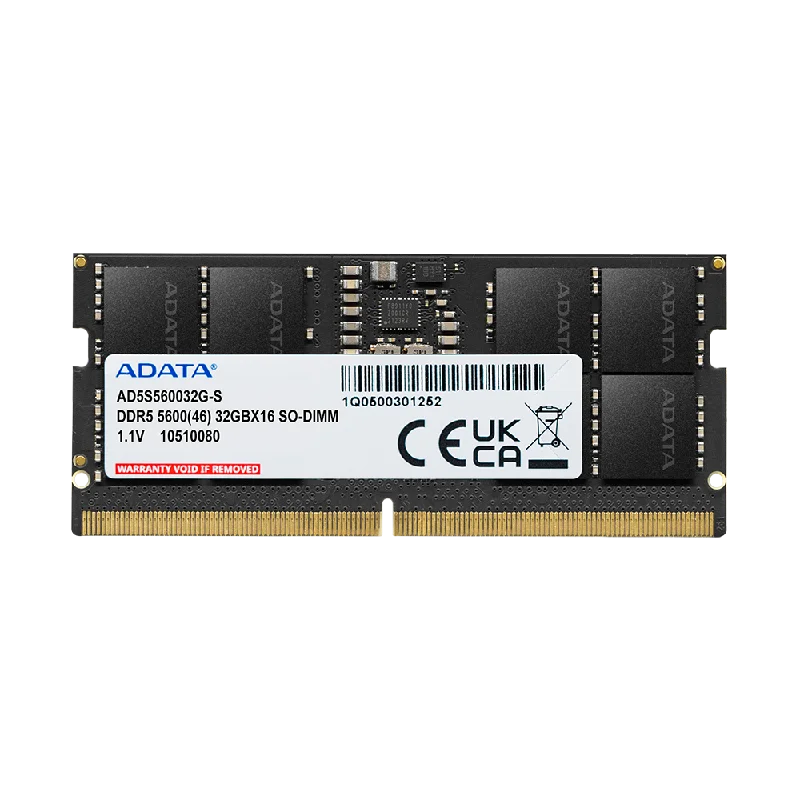 ADATA 32GB DDR5 RAM 5600MHz CL46 ECC SO-DIMM Laptop Memory Module