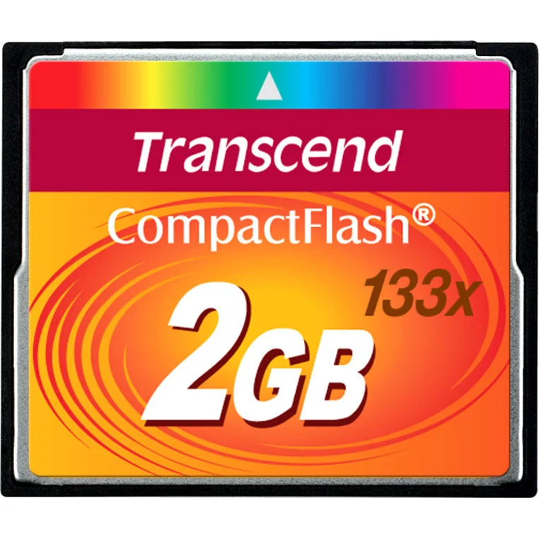 Transcend TS2GCF133 2GB CompactFlash Card (133x), Lifetime Warranty, RoHS Certified