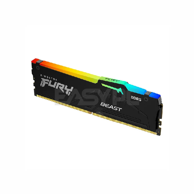 Kingston Fury Beast 16GB 2x8 6000MT/s DDR5 RGB Memory Black