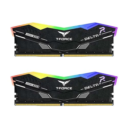 T-Force Delta a RGB 32G Black DDR5 6000MTs Desktop Memory FF7D532G6000HC38ADC01