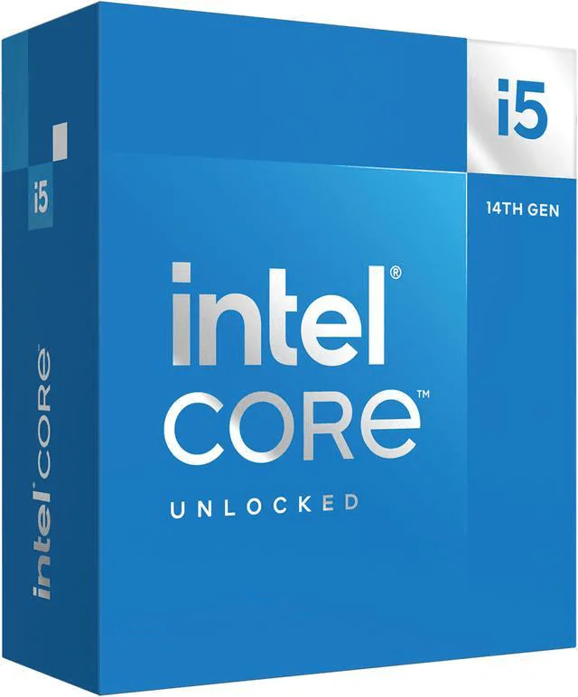 Intel Core i5 14600K Desktop Processor 14 cores (6 P-cores + 8 E-cores)