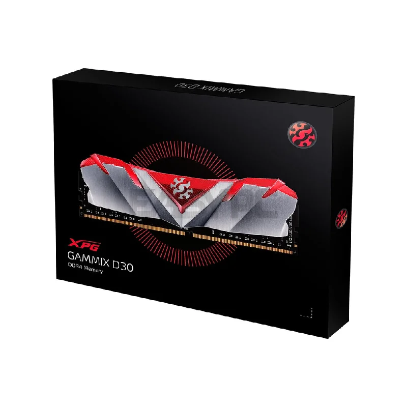 Adata Gammix D30 8GB 1x8 3000mhz U-DIMM , Ready for AMD and Intel-based systems, Top-Quality Ddr4 Memory Red