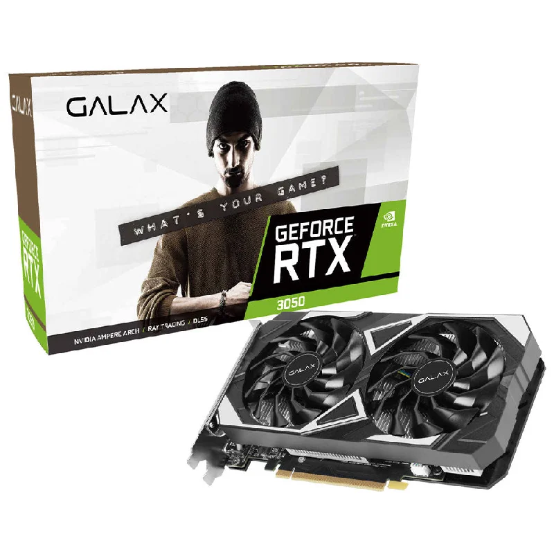 GALAX GeForce RTX 3050 EX 1-Click OC 6GB GDDR6 Graphics Card