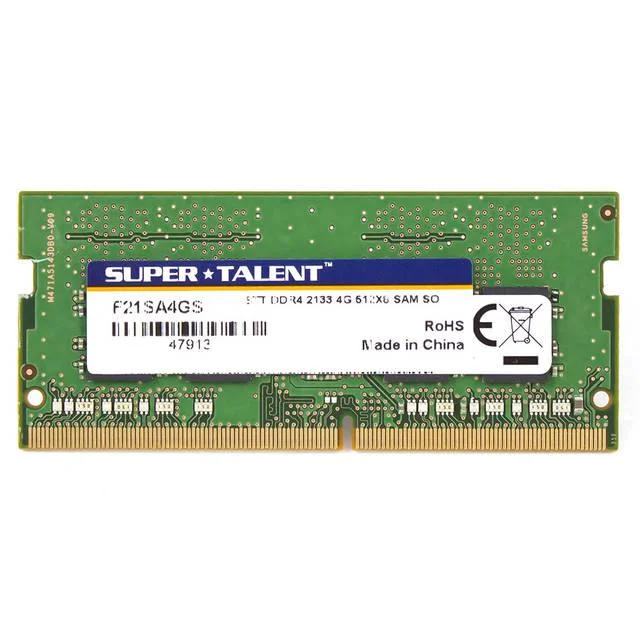 Super Talent Ddr4-2133 Sodimm 4Gb/512Mx8 Cl15 Samsung Chip Notebook Memory