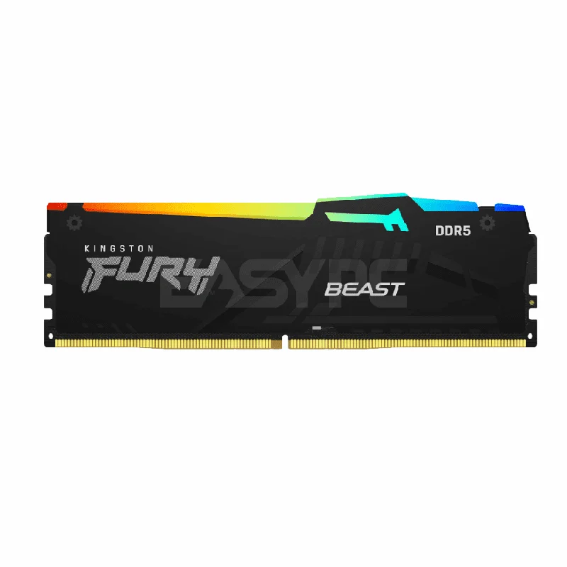 Kingston Fury Beast KF560C40BBA-16 16GB (1x16GB) DDR5 6000MT/s CL40 Black RGB XMP