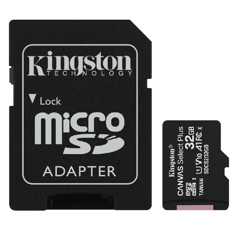 Kingston Canvas Select Plus 32GB Class 10 Micro SD Memory Card