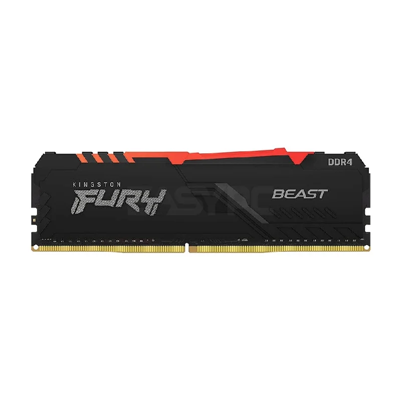 Kingston Fury Beast 16GB 1x16 3200MT/s Ddr4 Memory RGB Black | Intel XMP-ready | Ready for AMD Ryzen