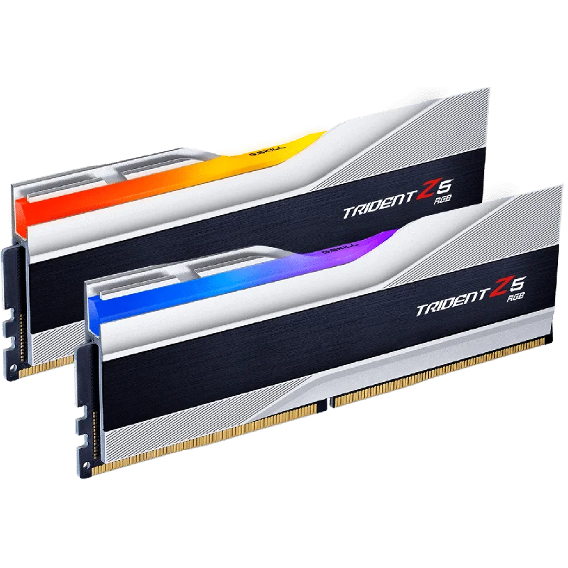 32GB (2x16GB) DDR5 7200MHZ CL34 G.Skill Trident Z5 Silver RGB RAM