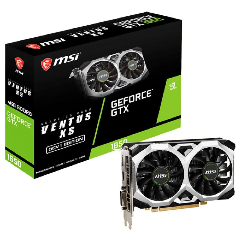 MSI GeForce GTX 1650 D6 VENTUS XS OCV1 4GB GDDR6 Graphics Card