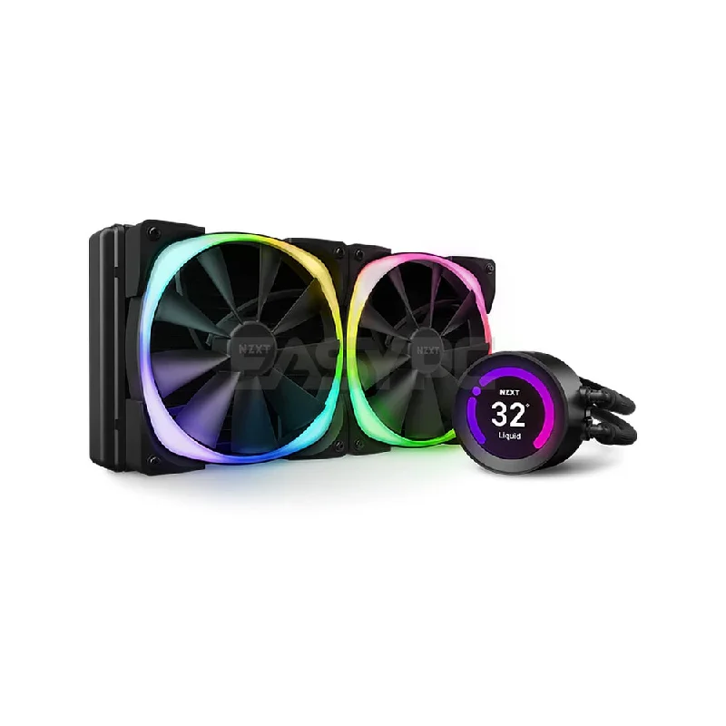 Nzxt Kraken Z63 Aer RGB Matte Black/ White AIO 280mm Liquid Cooler with LCD Display RL-KRZ63-R1