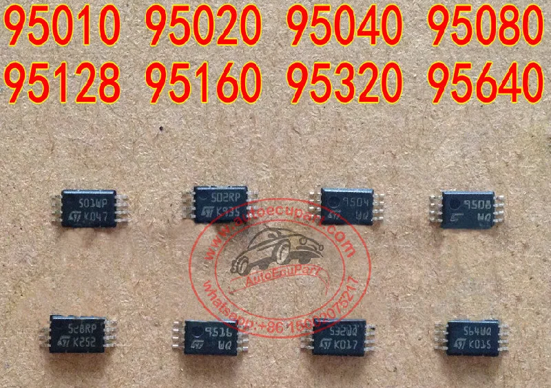 16pcs/lot TSSOP8 95010 95020 95040 95080 95128 95160 95320 95640 EEPROM Chip Component IC Original New