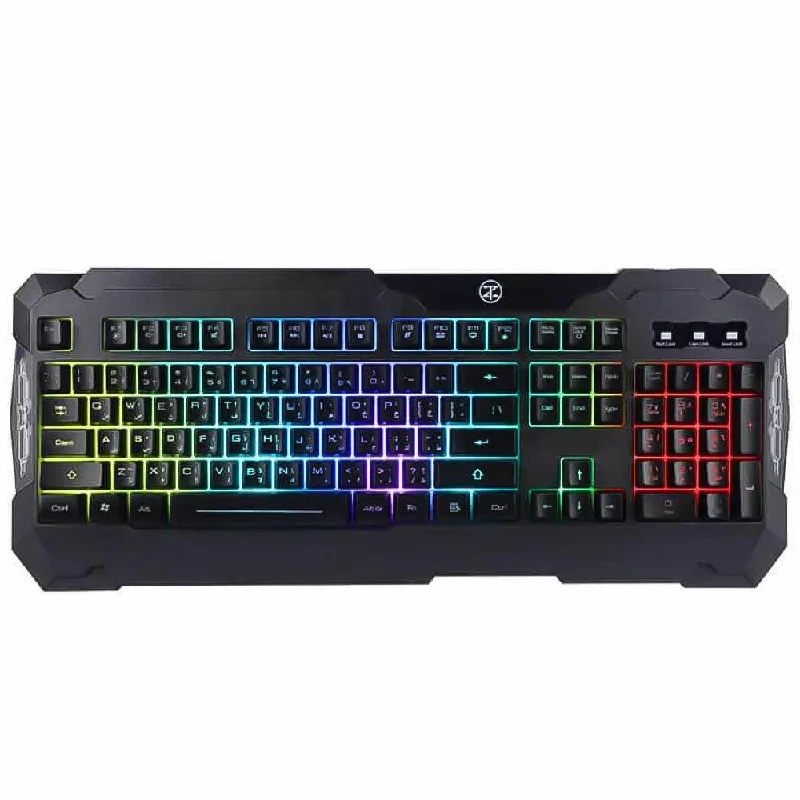 Techno Zone E-9 Wired RGB Gaming Keyboard English & Arabic