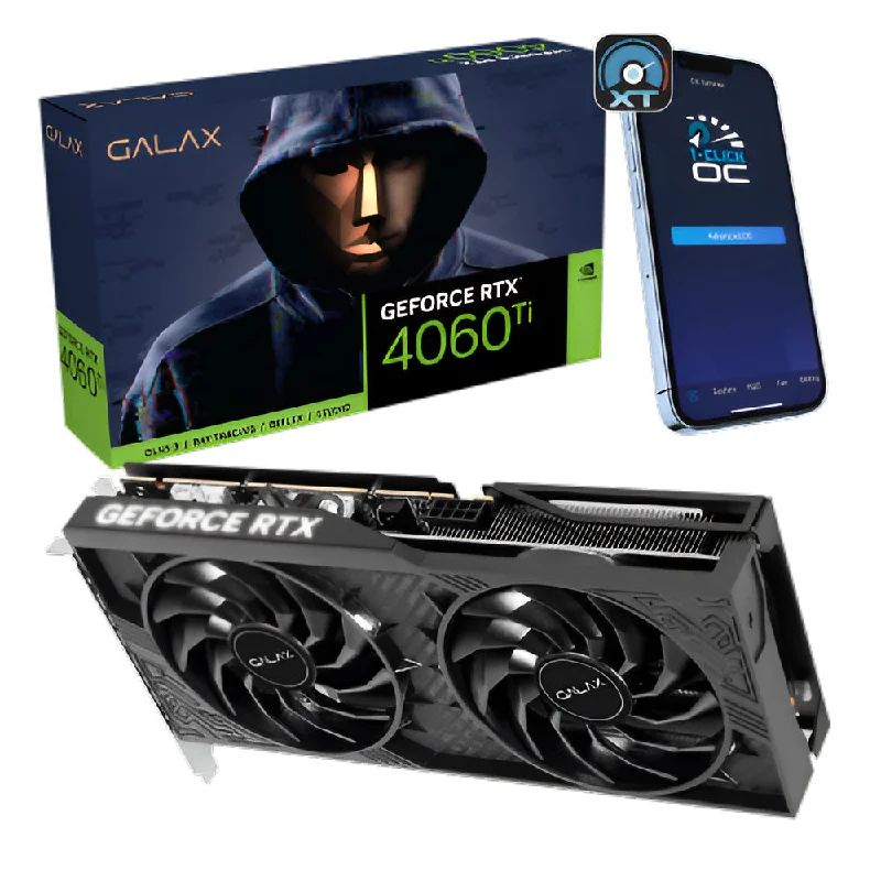 GALAX GeForce RTX 4060 Ti 1-Click OC 8GB GDDR6 Graphics Card