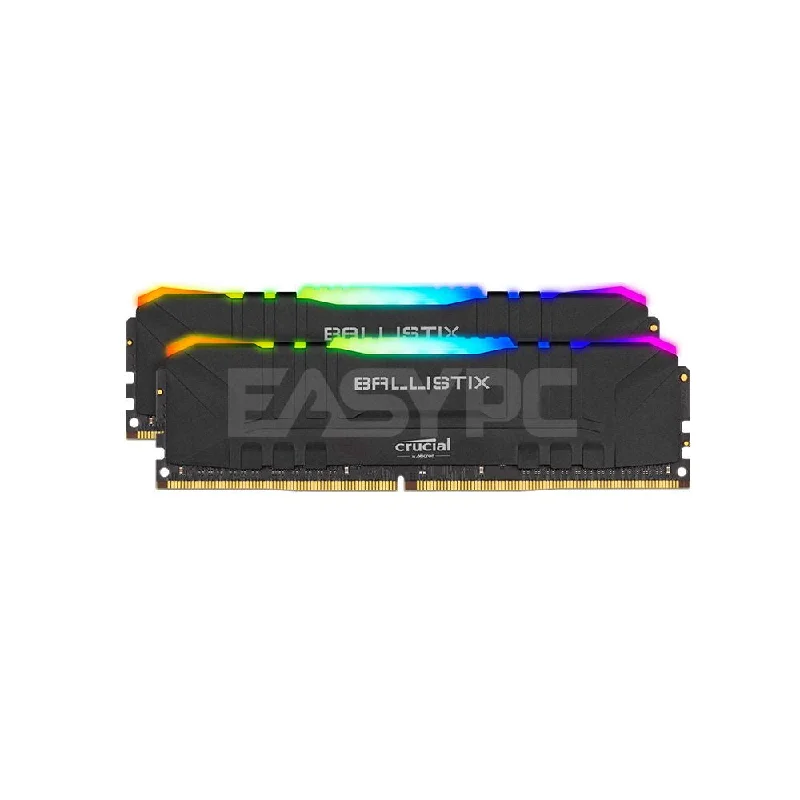 Crucial Ballistix 16GB 2x8 Ddr4 3600Mhz RGB Gaming Memory Black - EOL