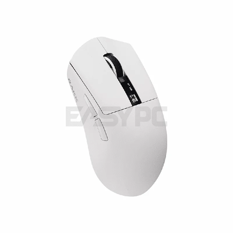 RAKK TANAW Trimode PMW3395 Huano 80M OLED Gaming Mouse White with RGB Charging Dock