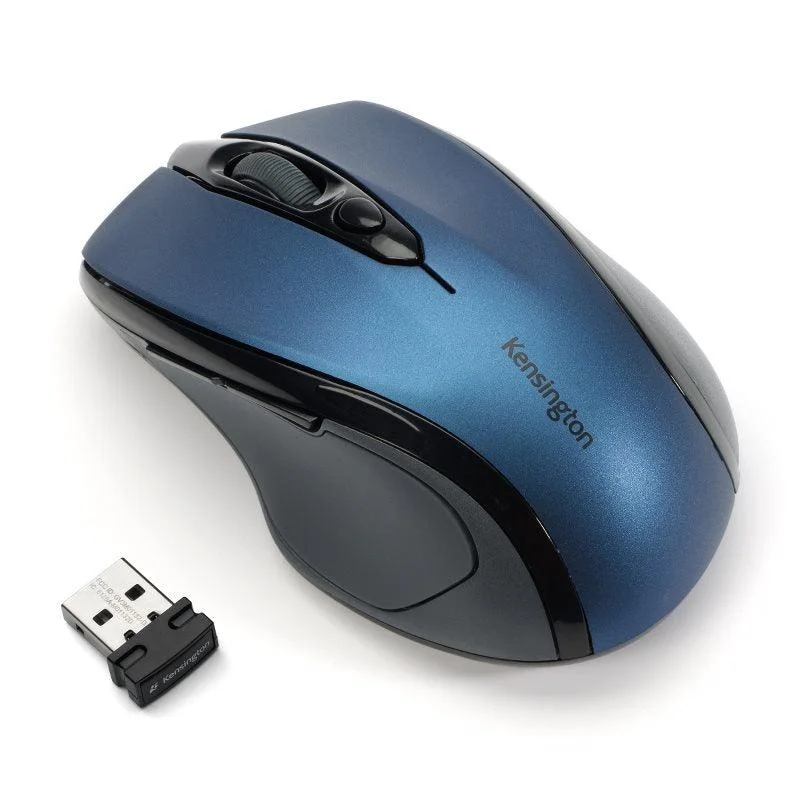 KENSINGTON Pro Fit Mid-Size Wireless Mouse - Sapphire Blue (72421)