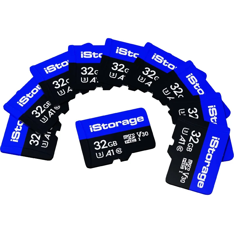 iStorage IS-MSD-10-32 32GB MicroSDXC Card, 10 Pack - High-Speed Storage Solution