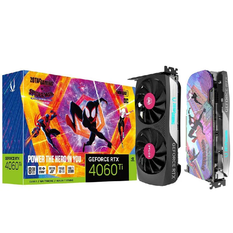 Zotac Gaming GeForce RTX 4060 Ti Twin Edge OC SPIDER-MAN 8GB GDDR6 Graphics Card