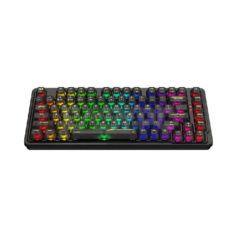 Redragon K649 PRO Gasket  Mechanical Hotswap Tri-mode keyboard Crystal Black