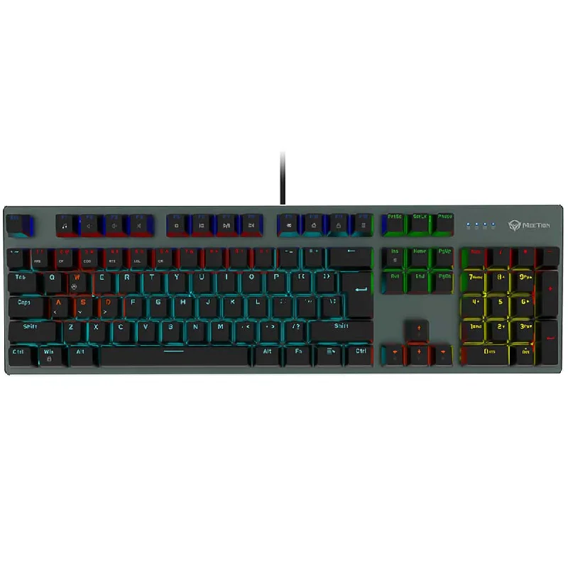 Meetion MK007 Pro Blue Switch Wired Rainbow Gaming Keyboard English & Arabic