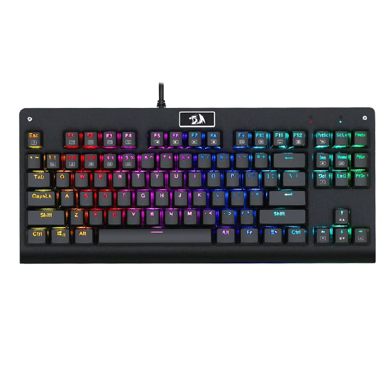 Redragon Dark Avenger K568 Blue Switch Wired Rainbow Gaming Keyboard English & Arabic