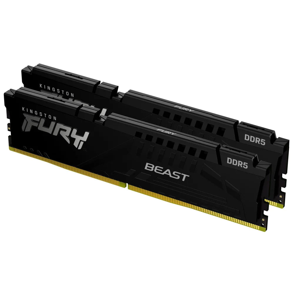 Kingston Technology FURY Beast 32GB 6400MT/s DDR5 CL32 DIMM (Kit of 2) Black XMP