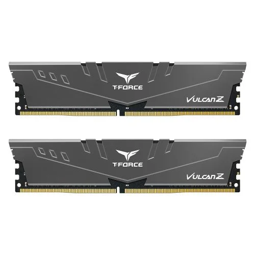 Team T-Force Vulcan Z 32GB Kit (2 x 16GB), DDR4, 3600MHz (PC4-28800), CL18, XMP 2.0, DIMM Memory, Grey