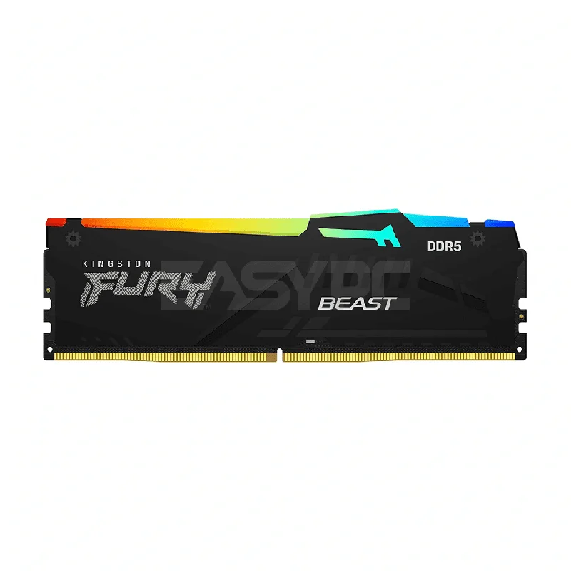 Kingston Fury Beast 64gb KF556C40BBAK2-64 2x32 5600MT/s Ddr5 CL40 Memory RGB Black Intel XMP