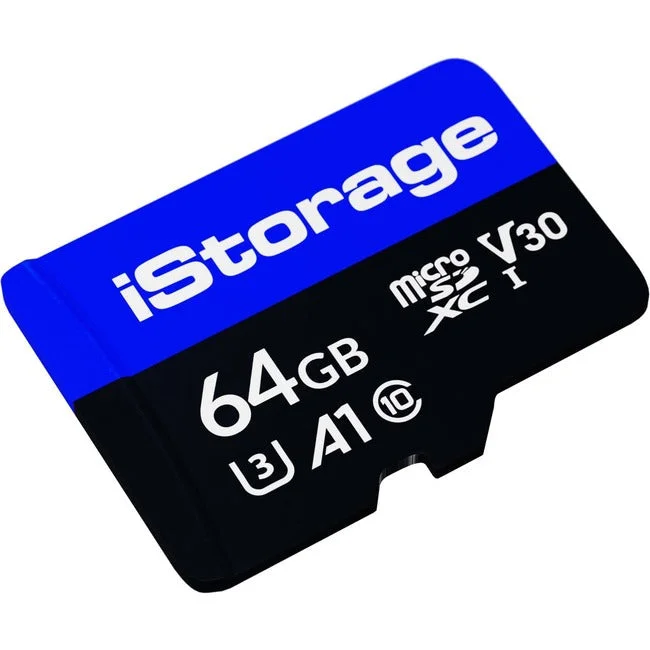 iStorage microSD Card 64GB | Encrypt data stored on iStorage microSD Cards using datAshur SD USB flash drive | Compatible with datAshur SD drives only IS-MSD-1-64