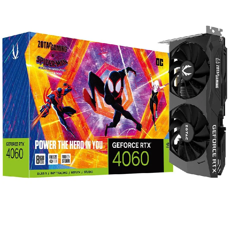 Zotac Gaming GeForce RTX 4060 OC SPIDER-MAN 8GB GDDR6 Graphics Card