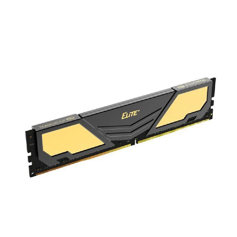 Team Elite Plus 1x16 2666Mhz Ddr4 Memory Black Gold,2666 Mhz UDimm Memory PC4 21300 w/ heat spreader