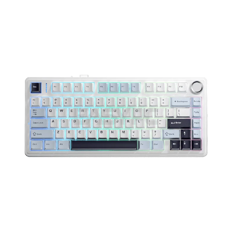 Aula F75 RGB Gaming Mechanical Hotswappable Keyboard Glacier Blue