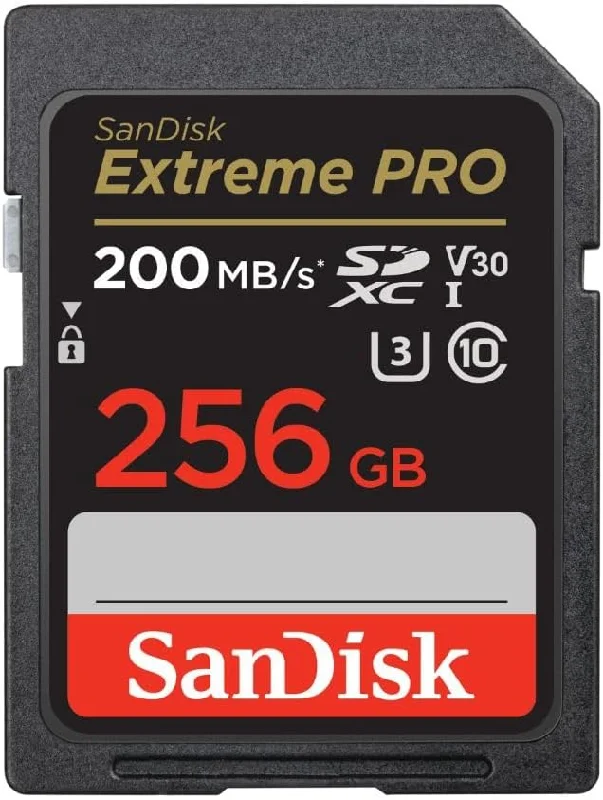 SanDisk 256GB Extreme Pro SDXC UHS-I Memory Card - C10, U3, V30, 4K UHD, SD Card - SDSDXXD-256G-GN4IN