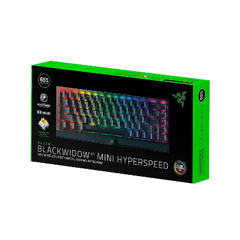 Razer BlackWidow V3 Mini Green/Yellow Switches Tactile & Clicky Doubleshot ABS keycaps Mechanical Gaming Keyboard 1ION