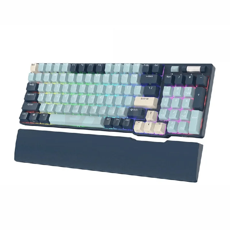 Royal Kludge RK96 Trimode Blue switch Mechanical Keyboard Forest Blue