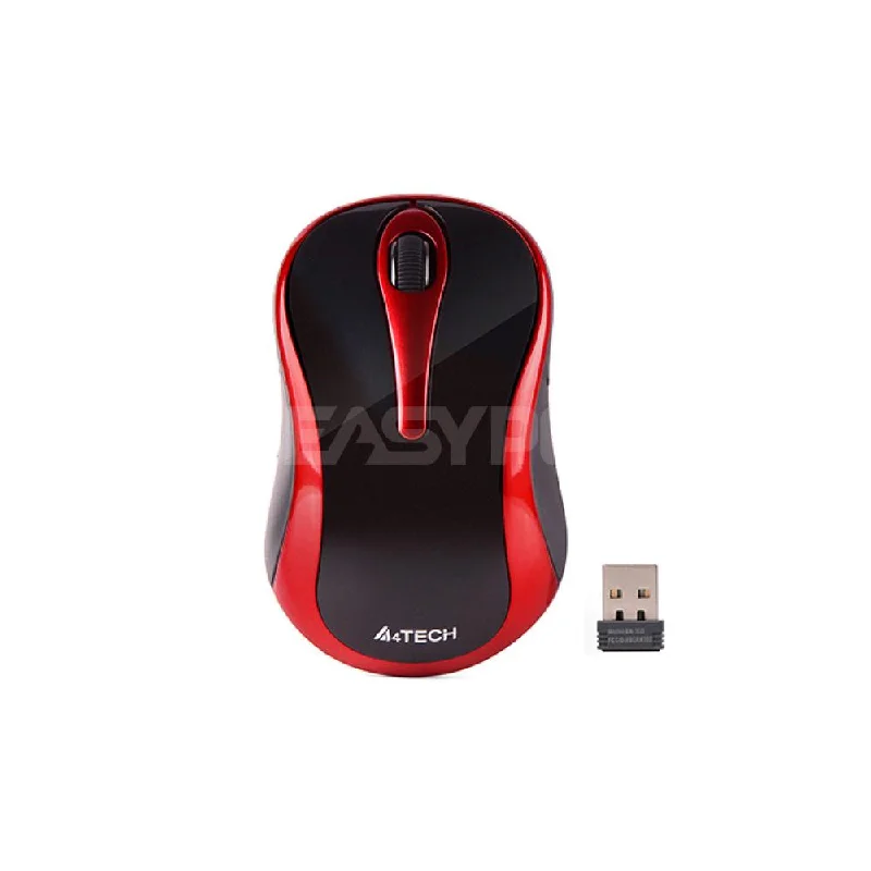 A4Tech G3280N, 1200 DPI, Power Saving, Silen Clicks, 16-in-One gestures, Auto Power Saving, Wireless Optical Mouse Red