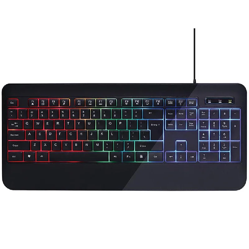 Zero ZR-2090 Wired Rainbow Gaming Keyboard English & Arabic