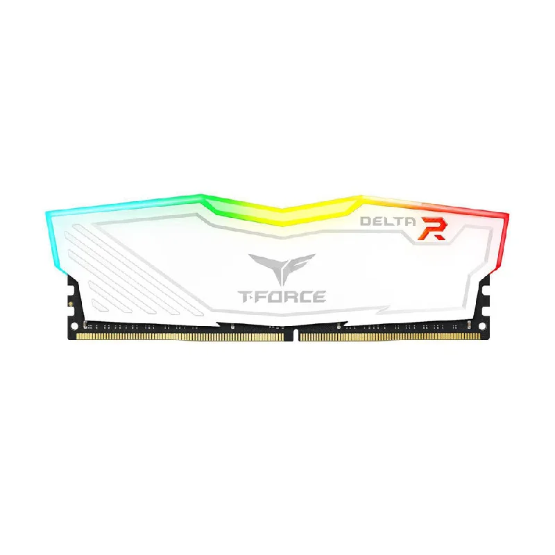 Team Elite TForce Delta 8gb 1x8 Memory 2400mhz Ddr4 RGB White